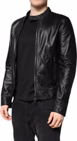 Black Sheep Leather Biker Full Zip Jacket 2