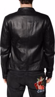 Black Sheep Leather Biker Full Zip Jacket 3
