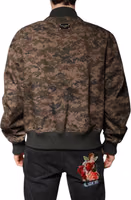 Brown Camouflage Bomber Full Zip Jacket 2