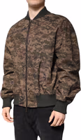 Brown Camouflage Bomber Full Zip Jacket 4