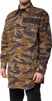 Brown Leopard Cotton Collared Coat Jacket 2