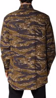 Brown Leopard Cotton Collared Coat Jacket 3