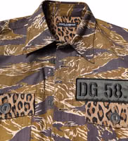 Brown Leopard Cotton Collared Coat Jacket 4