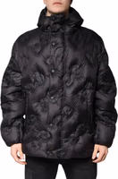 Black Hooded Parka Coat Winter Jacket 1