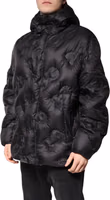 Black Hooded Parka Coat Winter Jacket 2