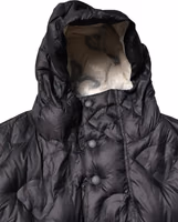 Black Hooded Parka Coat Winter Jacket 4