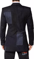 Multicolor Patchwork Jacket Coat Suit Blazer 3