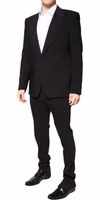 Multicolor Polyester Jacquard 2 Piece Suit 2