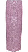 Pink Polyester Long Skirt 1