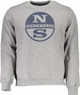 Gray Cotton Men Sweater