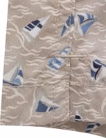 Beige Polyester Swim Shorts 4
