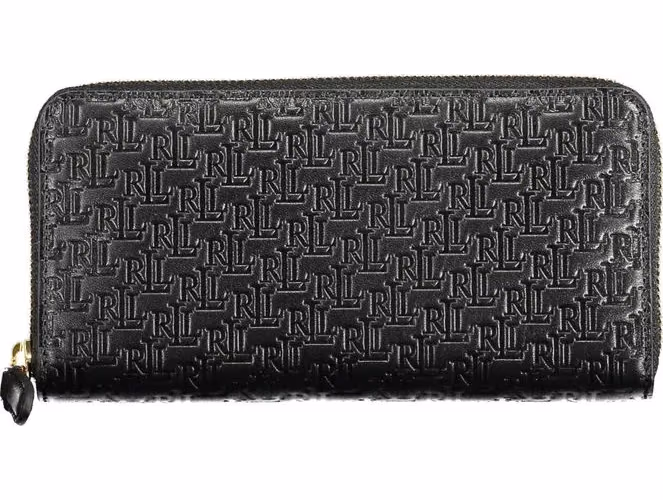 Black Leather Women Wallet