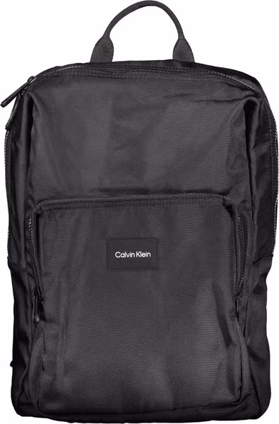 Nero Polyester Men Backpack