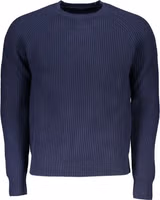 Blue Cotton Men Sweater 1