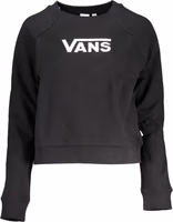 Black Cotton Women Sweatshirt 1