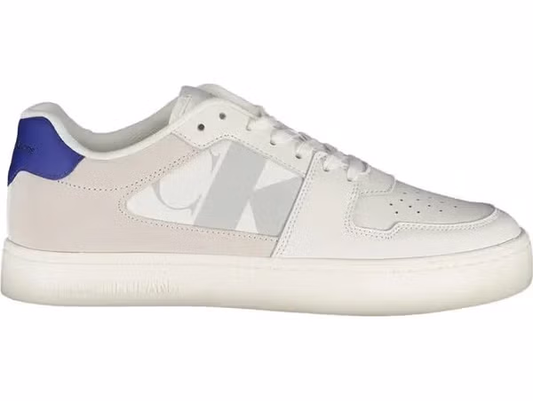 White Polyurethane Men's Sneaker