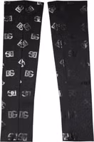 Black DG Logo Monogram Wool Stretch Arm Sleeves 1