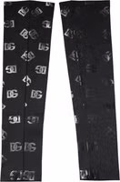 Black DG Logo Monogram Wool Stretch Arm Sleeves 2