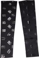 Black DG Logo Monogram Wool Stretch Arm Sleeves 5
