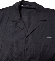 Black Cotton Men Pajama Set Sleepwear 4