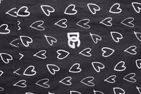 Black Heart Print Hooded Windbreaker Jacket 5