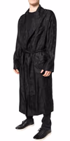 Black Silk DG Logo Men Wrap Robe Coat Jacket 2