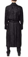 Black Silk DG Logo Men Wrap Robe Coat Jacket 3