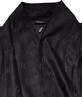 Black Silk DG Logo Men Wrap Robe Coat Jacket 4