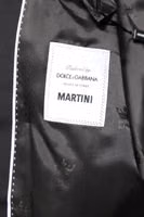 Black MARTINI Double Breasted Coat Blazer 5