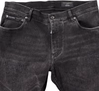 Gray Washed Cotton Skinny Denim Jeans 4