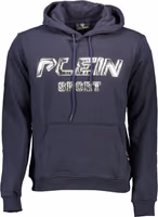 Blue Cotton Men's Hooded Sweatshirt 1