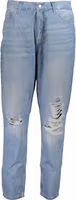 Azzurro Cotton Woman Jeans 1