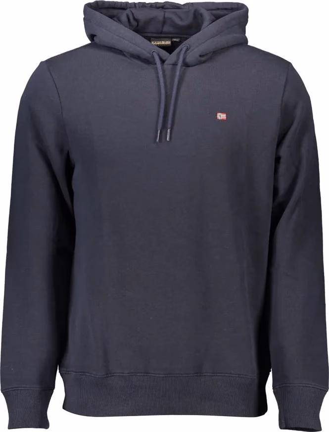 Blue Cotton Men's Hoodie