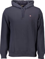 Blue Cotton Men's Hoodie 1