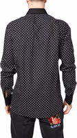 Black Polka Dot Cotton Formal Dress Shirt 3
