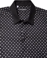 Black Polka Dot Cotton Formal Dress Shirt 4