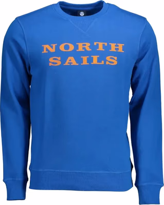 Blue Cotton Men's Sweatshirt