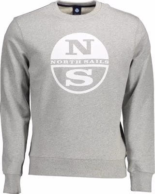 Grigio Cotton Men Sweatshirt