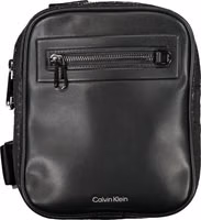 Black Polyester Men Shoulder Bag 1