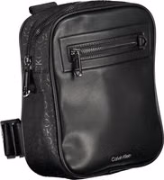 Black Polyester Men Shoulder Bag 3