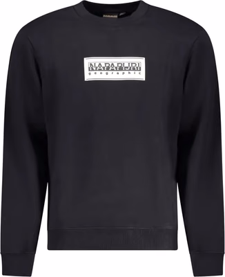 Black Cotton Men Sweatshirt