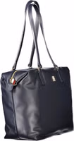 Blue Polyester Women Shoulder Bag 3