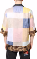 Multicolor Patchwork Short Sleeve Shirt 3