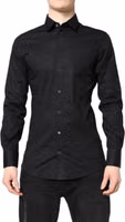 Black GOLD Cotton Long Sleeves Dress Shirt 1