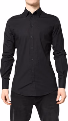 Black GOLD Cotton Dress Formal Shirt