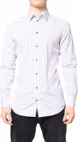 White Stripes GOLD Cotton Formal Shirt 1