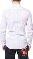 White Stripes GOLD Cotton Formal Shirt 3