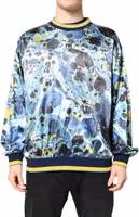 Multicolor Marble Print Men Pullover Sweater 1