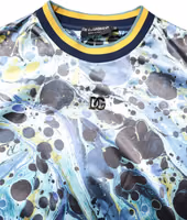 Multicolor Marble Print Men Pullover Sweater 4