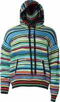 Multicolor Cotton Hooded Pullover Sweater 1